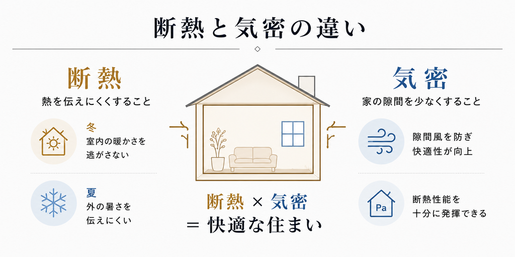 高気密住宅の役割と解説画像