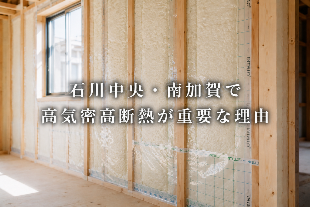 石川中央・南加賀で高気密高断熱が重要な理由