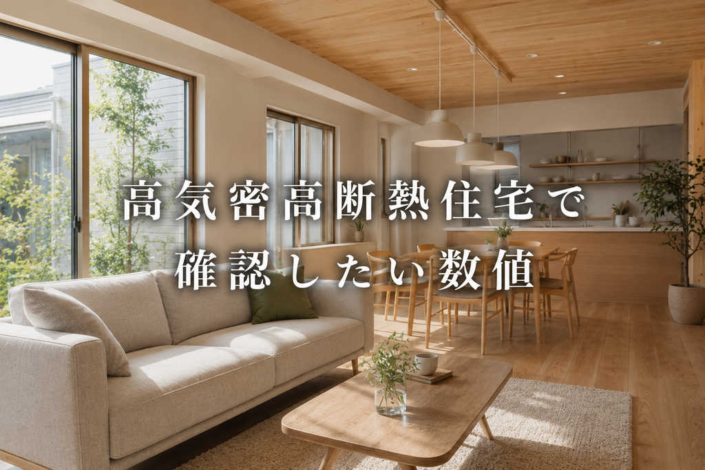 高気密高断熱住宅で確認したい数値