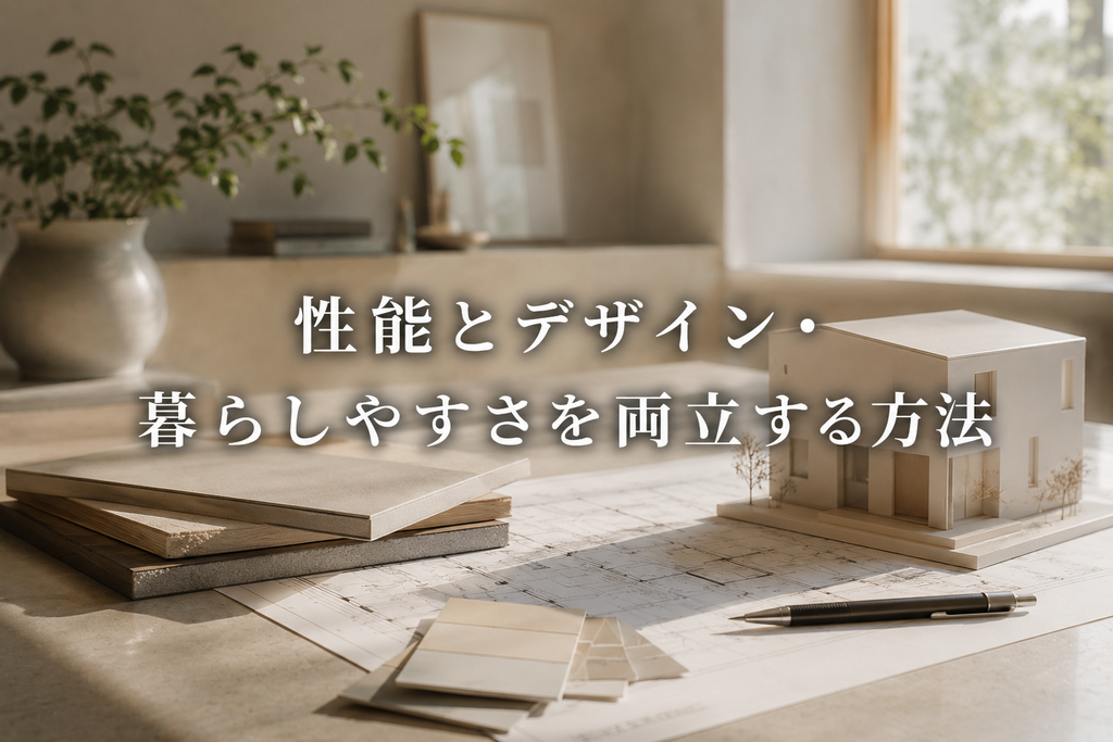 性能とデザイン・暮らしやすさを両立する方法