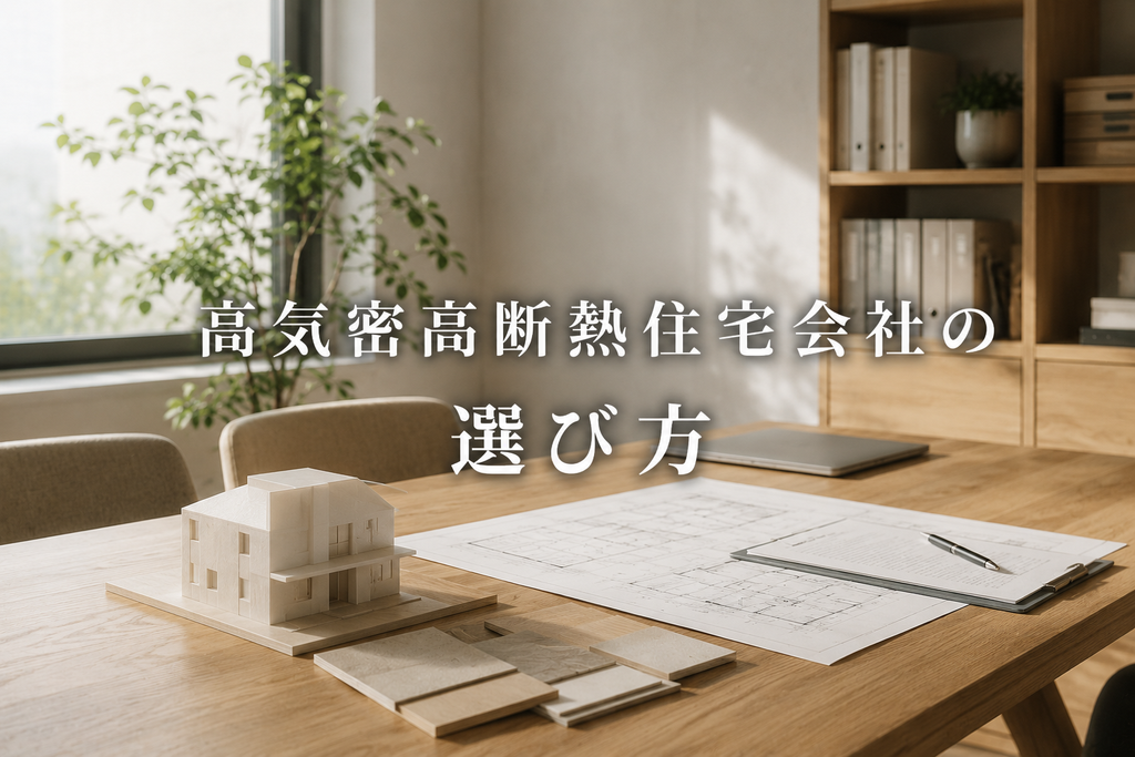 高気密高断熱住宅会社の選び方