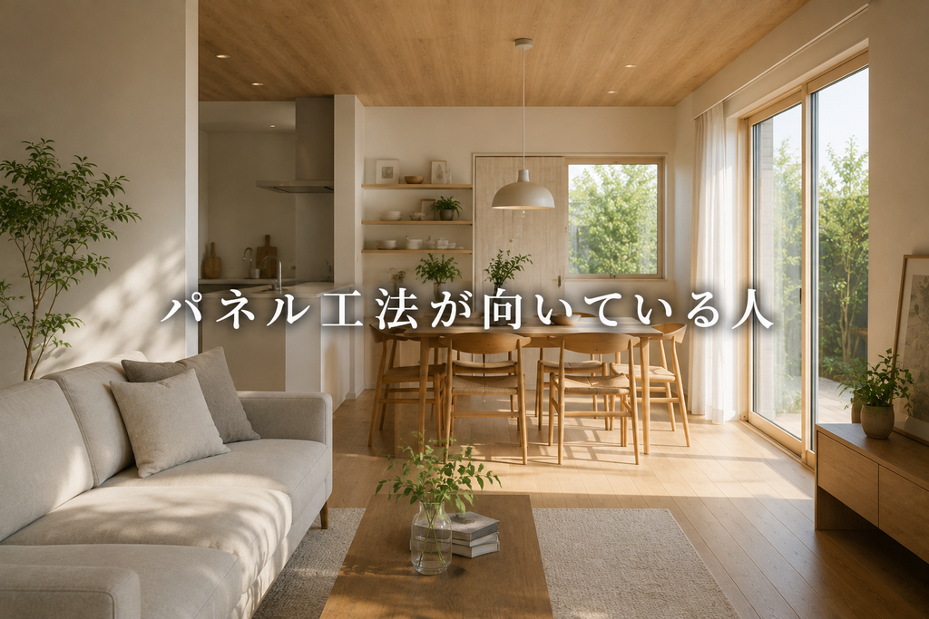 パネル工法が向いている人